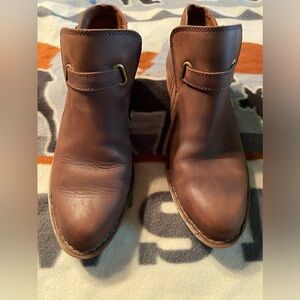 Born Brown Leather Ankle Boots
